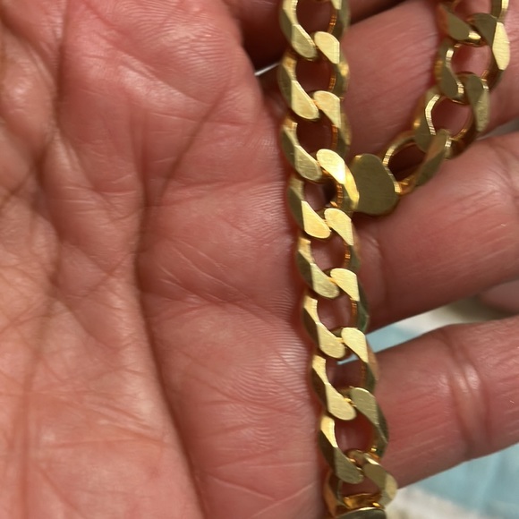 Sterling silver man’s bracelet gold tone - Picture 2 of 10